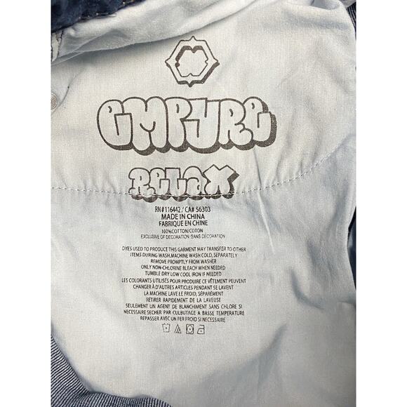 Vintage Empyre Blue Jeans Men 28 Double Knee Baggy Loose Skater Grunge Baggy 90s - Picture 7 of 10